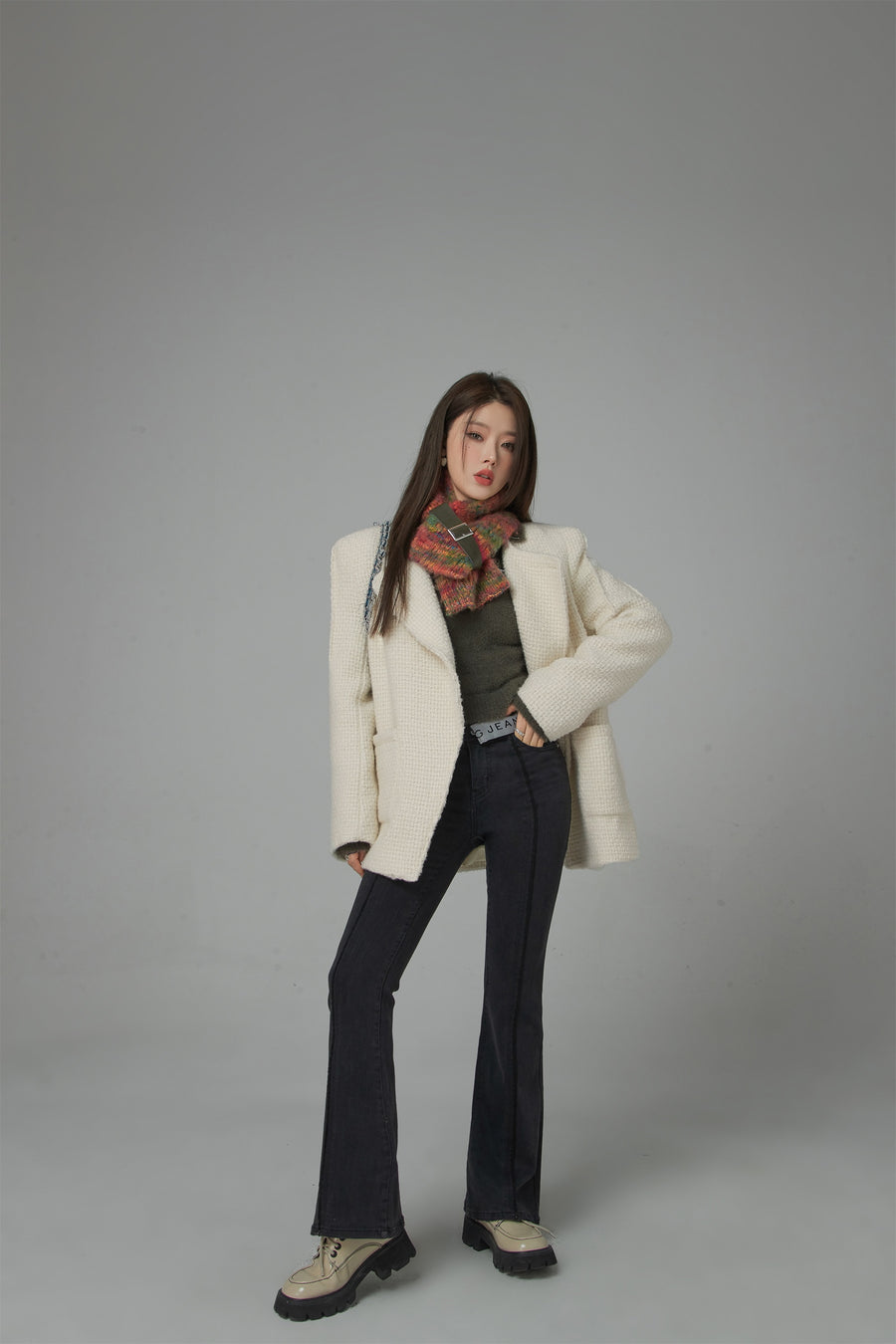 CHUU I Bloom And Grow Tweed Wool Jacket