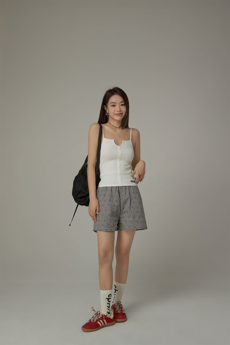 CHUU Cherry Check Shorts