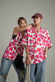 Painted Hearts Short-Sleeved Shirt