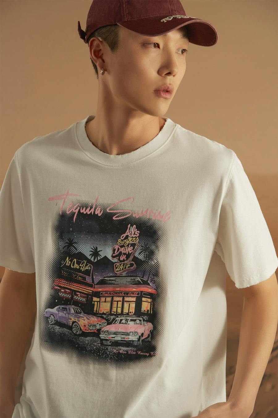 CHUU Tequila Sunrise Loose Fit T-Shirt