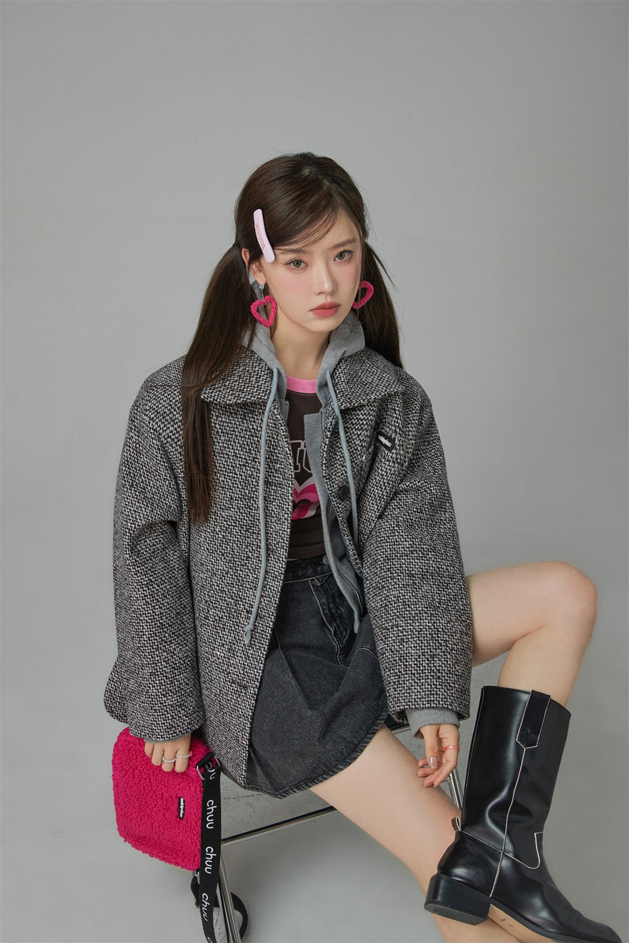 CHUU London Vibes Loose-Fitting Short Coat