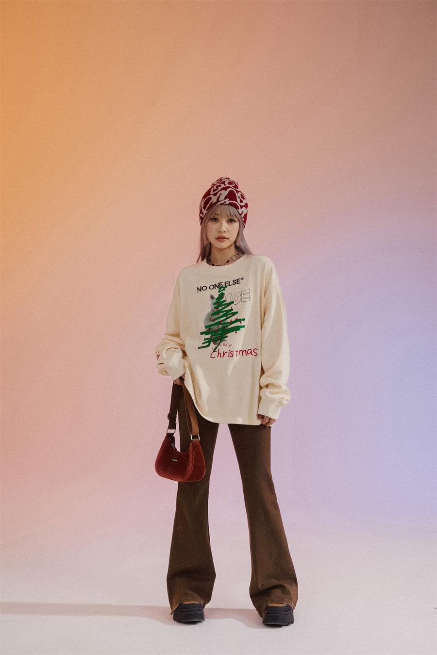 CHUU Christmas Tree Loose Fit T-Shirt