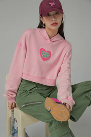 Chuu Baby Heart Crop Hoodie