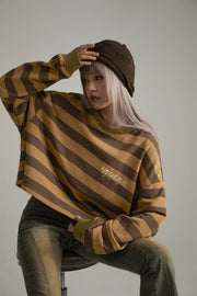 Stripe Loose Fit Sweatshirt