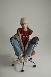 Noe Logo Crop Sleevless Top