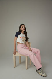 Embroidered Chuu Pocket Pants