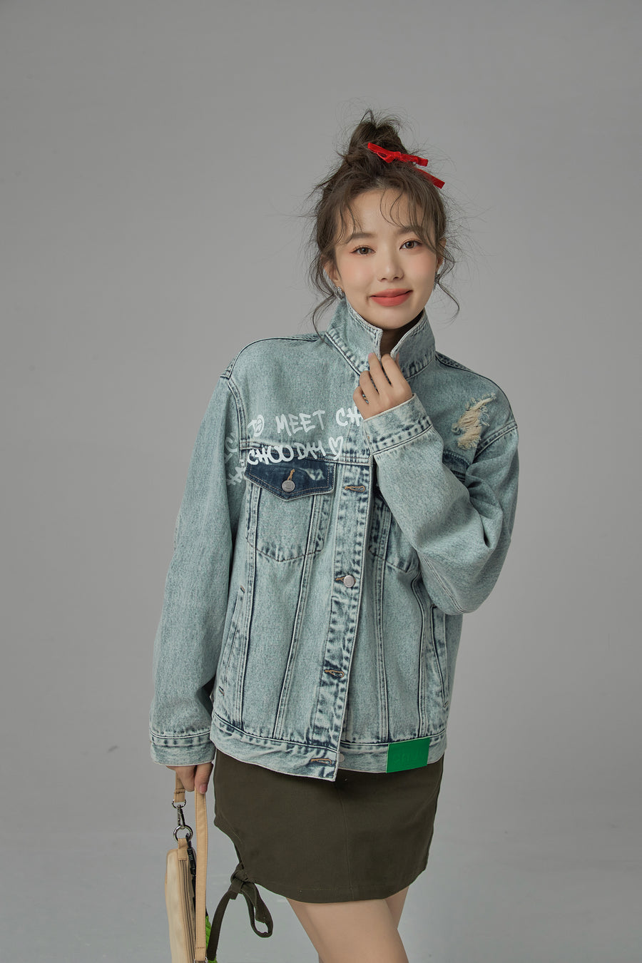 CHUU Should I Be Surprised Denim Jacket