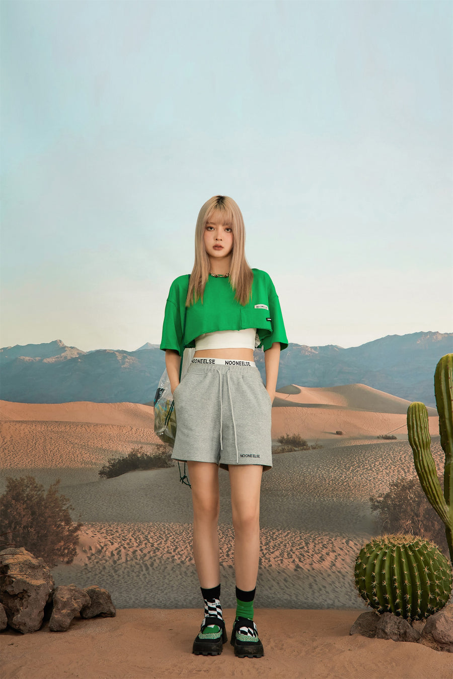 CHUU Bring The Spark Back Maxi Cropped T-Shirt