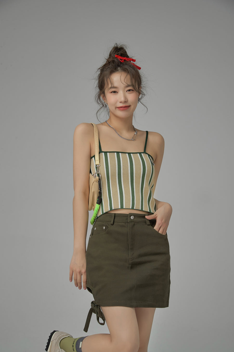 CHUU Get Into Your Universe Stripes Sleeveless Top