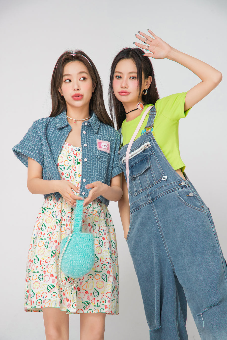 CHUU Fruit Salad Sleeveless Dress