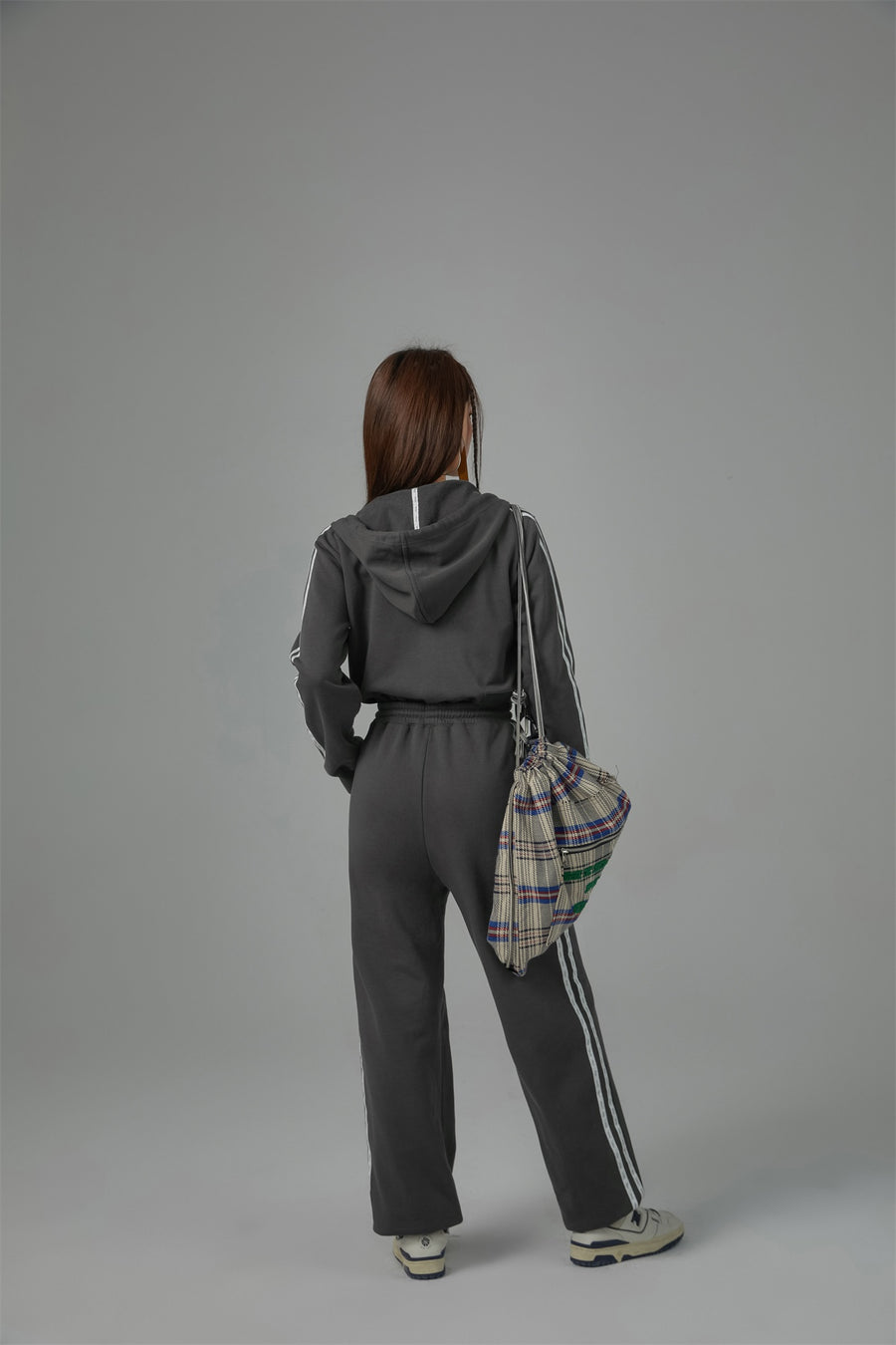 CHUU Hoodie Zip-Up Jogger Jumpsuit