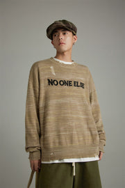 Noe Logo Loose Fit Knit Sweater