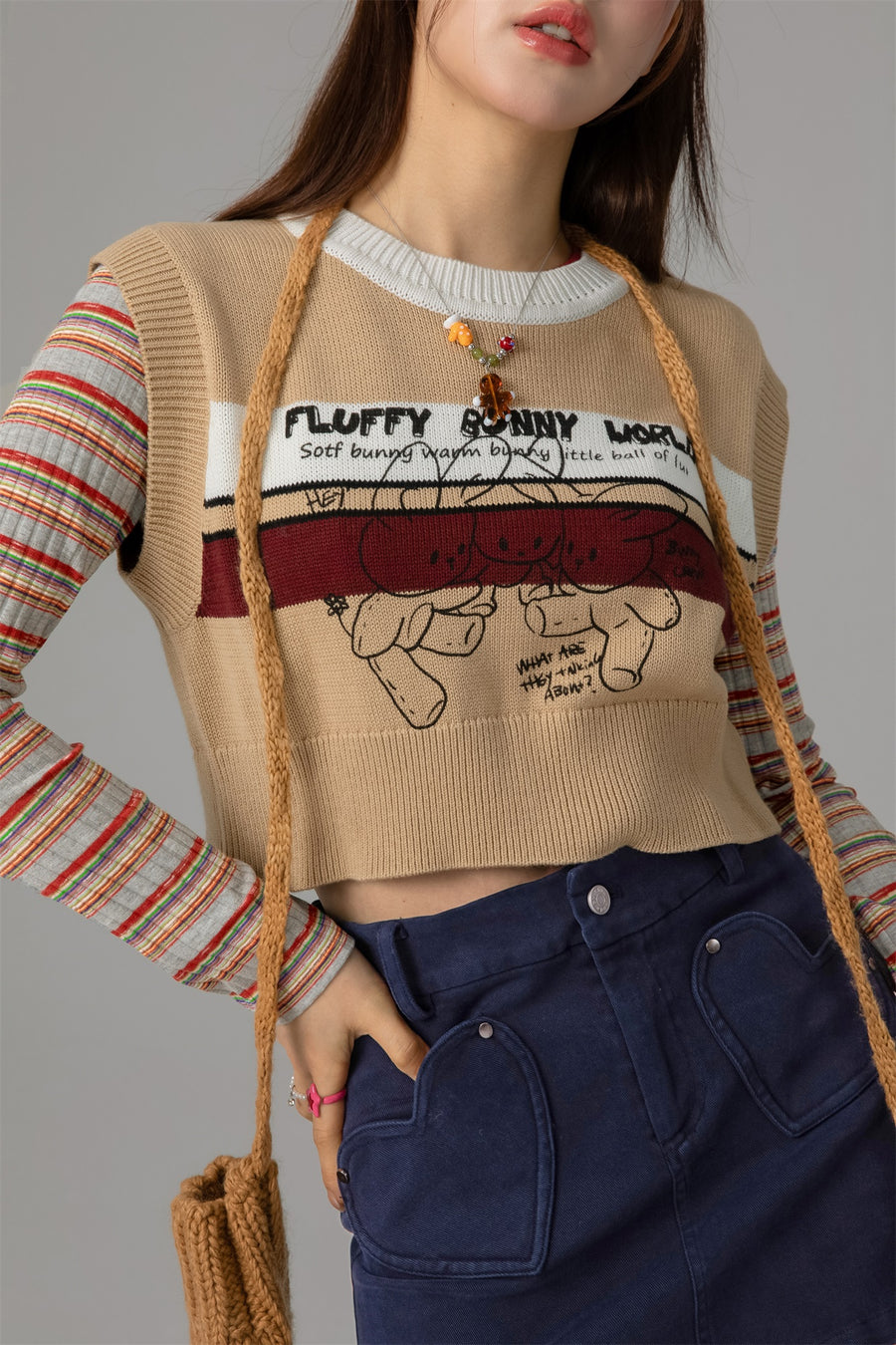 CHUU Bunny Bunny Vest Top