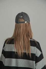 Embroidered Denim Ball Cap Hat