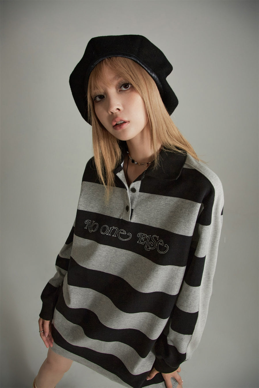 CHUU Striped Loose Fit Dress