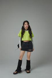 Chuu Lapel Loose Fit T-Shirt