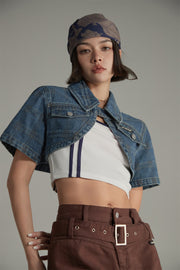 Denim Bolero Jacket