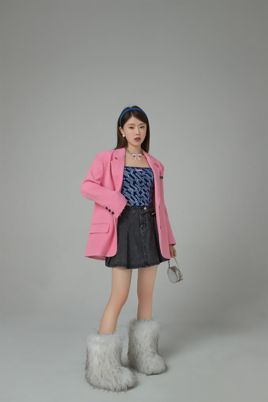 CHUU A Work Of Art Vintage Overfit Tweed Jacket