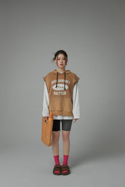 Size Doesnt Matter Cotton Sleeveless Hoodie