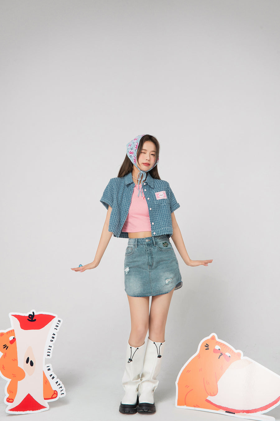 CHUU Inspiration Is All Around You Denim Skirt