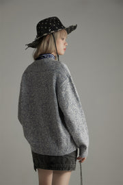 Round Loose Fit Knit Sweater