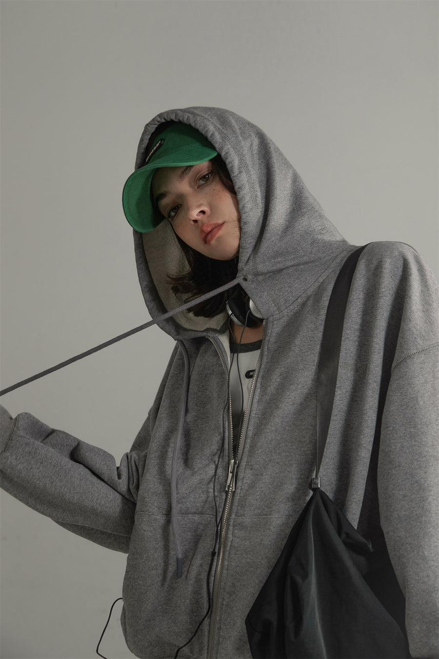 CHUU Daily Two-Way Zip-Up Hoodie