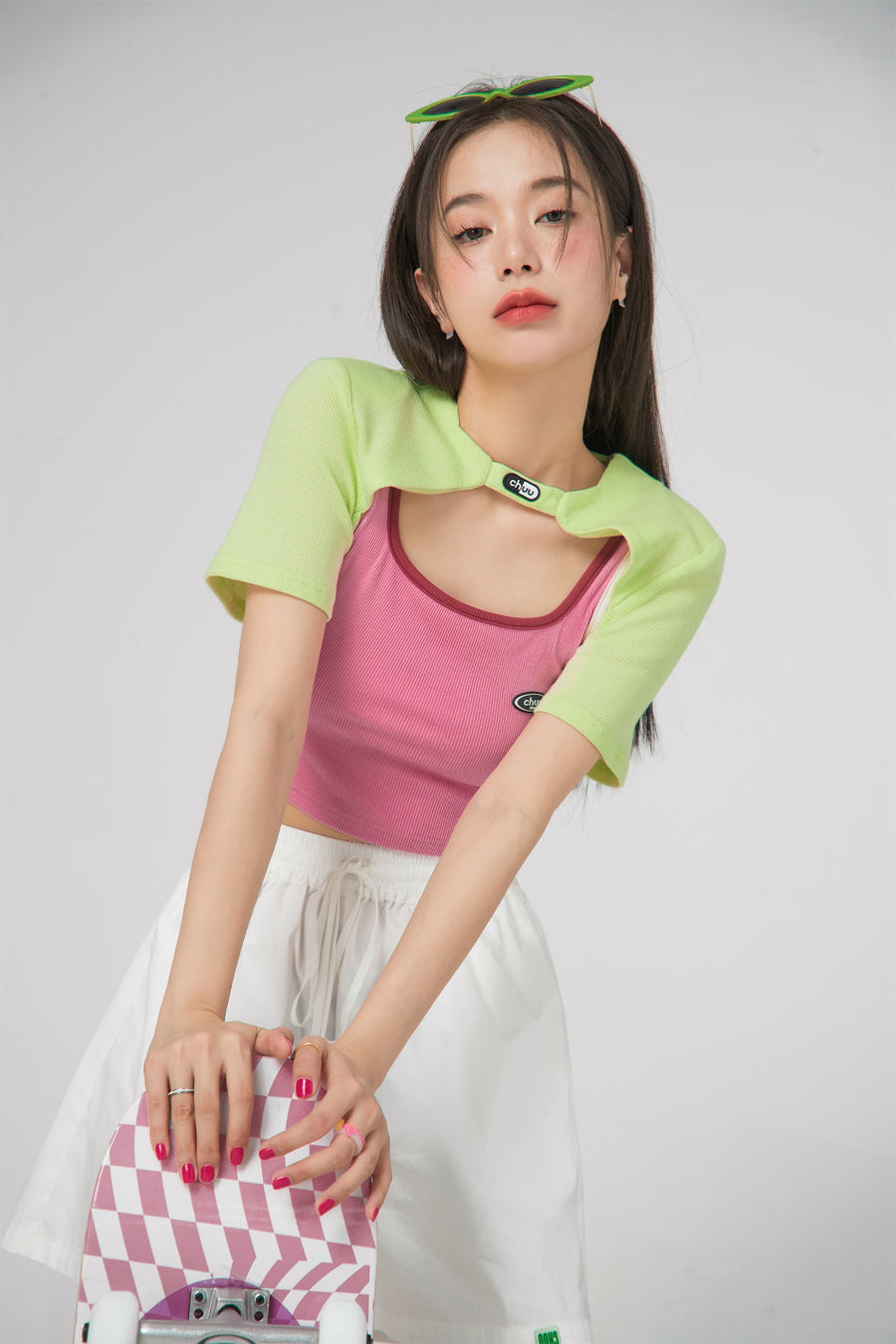 CHUU A Starring Role Maxi-Cropped Top