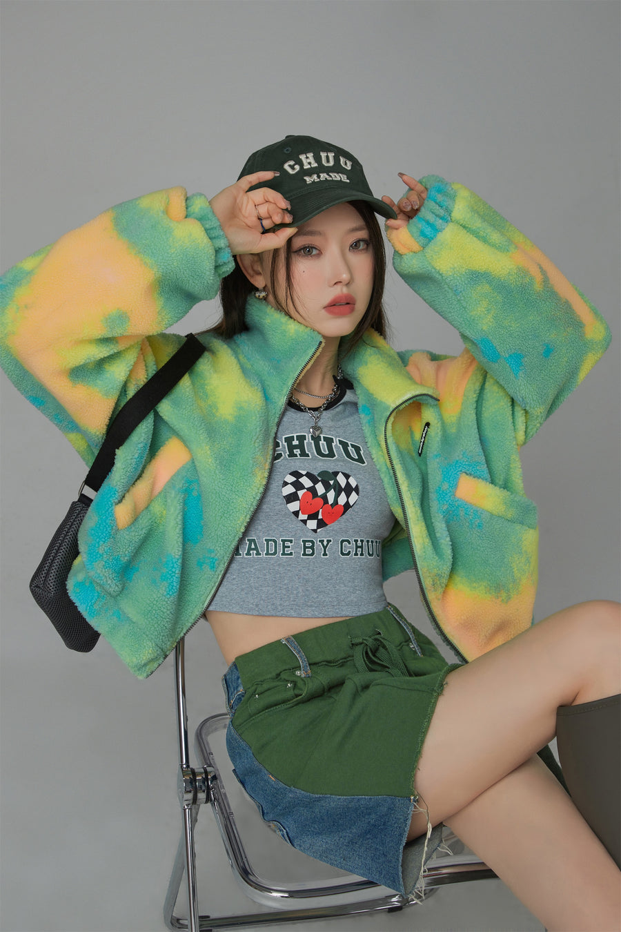 CHUU Crazy In Love Cozy Fleece Jacket