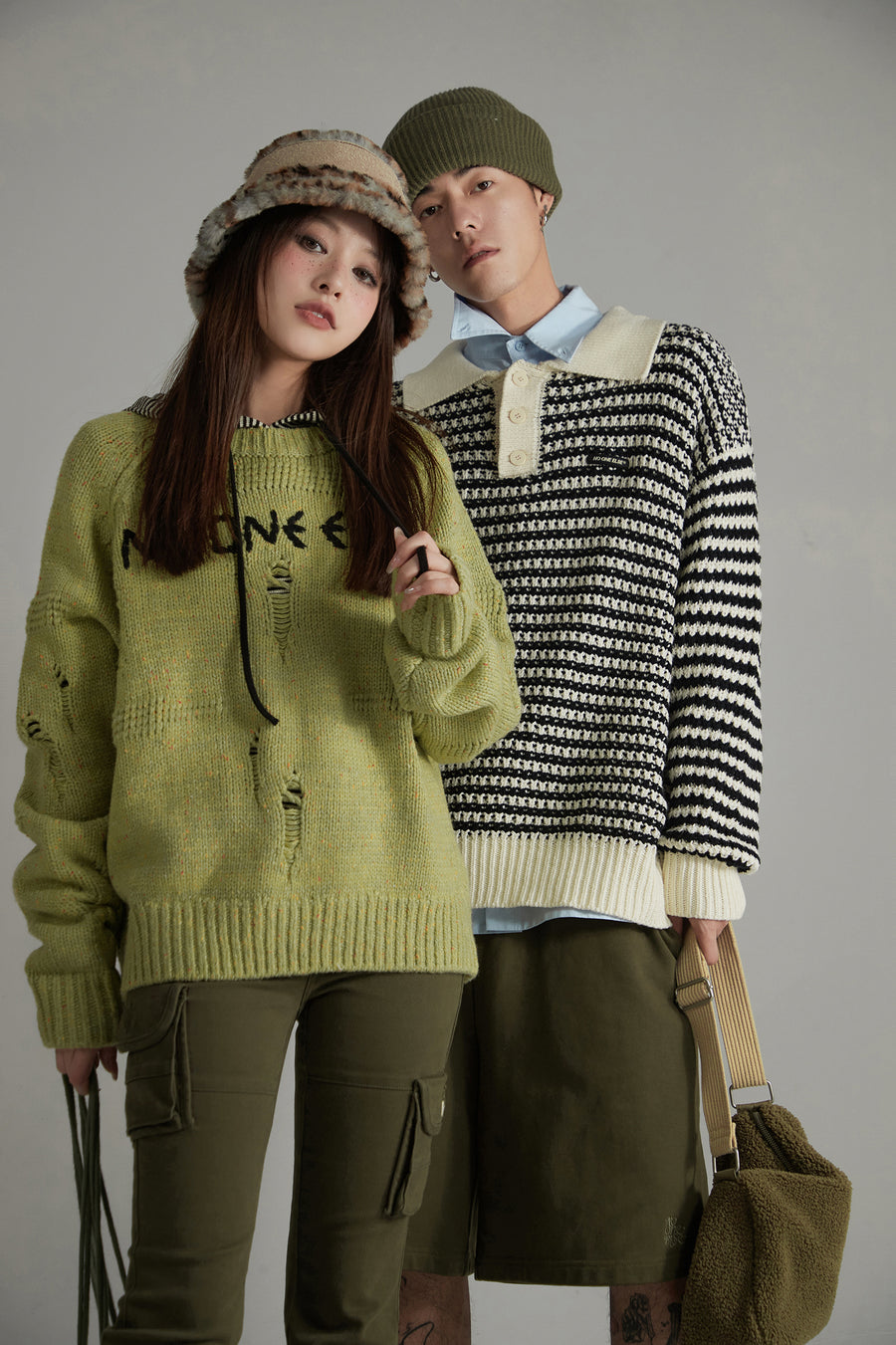 CHUU Raglan Oversize Knit Sweater