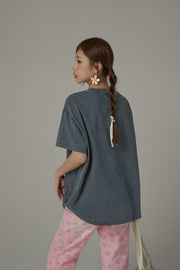 Chuu Embroidered Loose-Fit T-Shirt