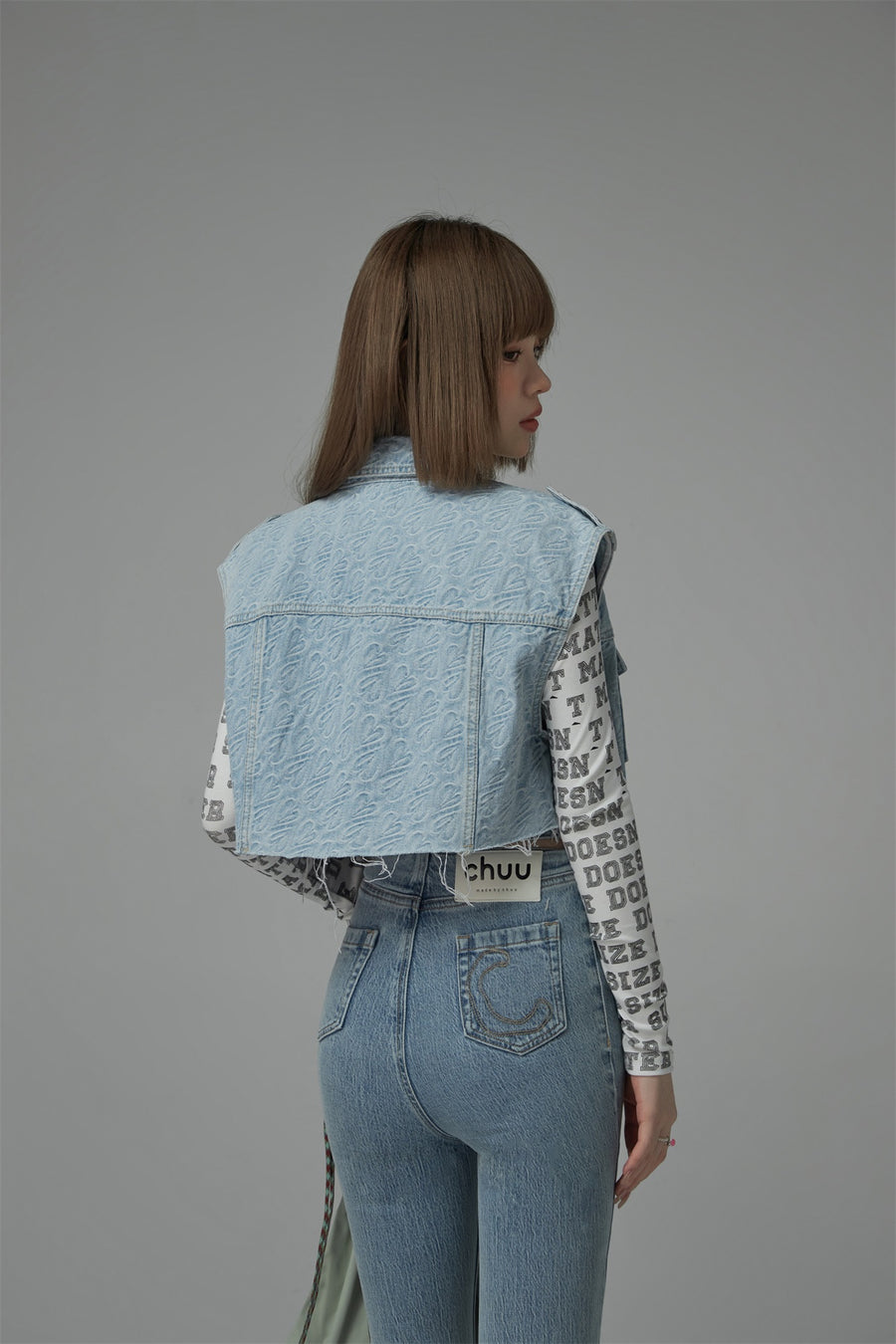 CHUU Loose Fit Denim Vest