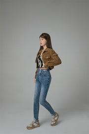 Heart Pocket Skinny Jeans