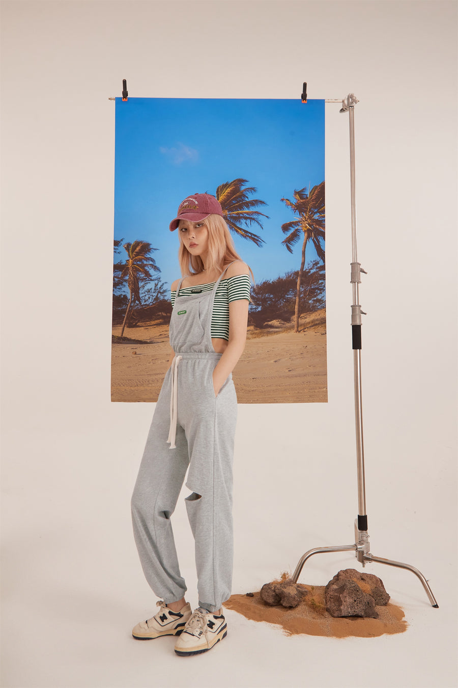 CHUU Split Jogger Jumpsuit