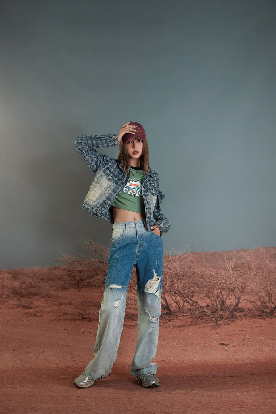 CHUU Lady Rider Crop Top