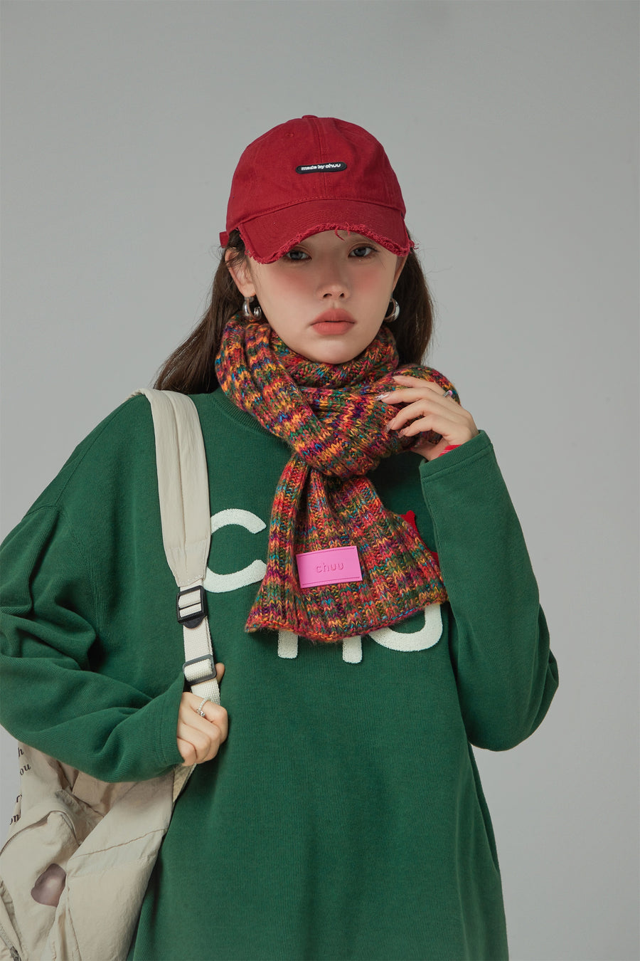 CHUU Smile Magnet Cherry Sporty Loose Fit T-Shirt