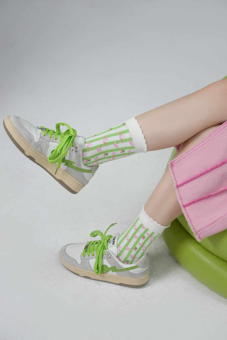 CHUU Lovely Cherries Ankle Socks