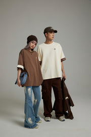 Line Color Loose Fit T-Shirt