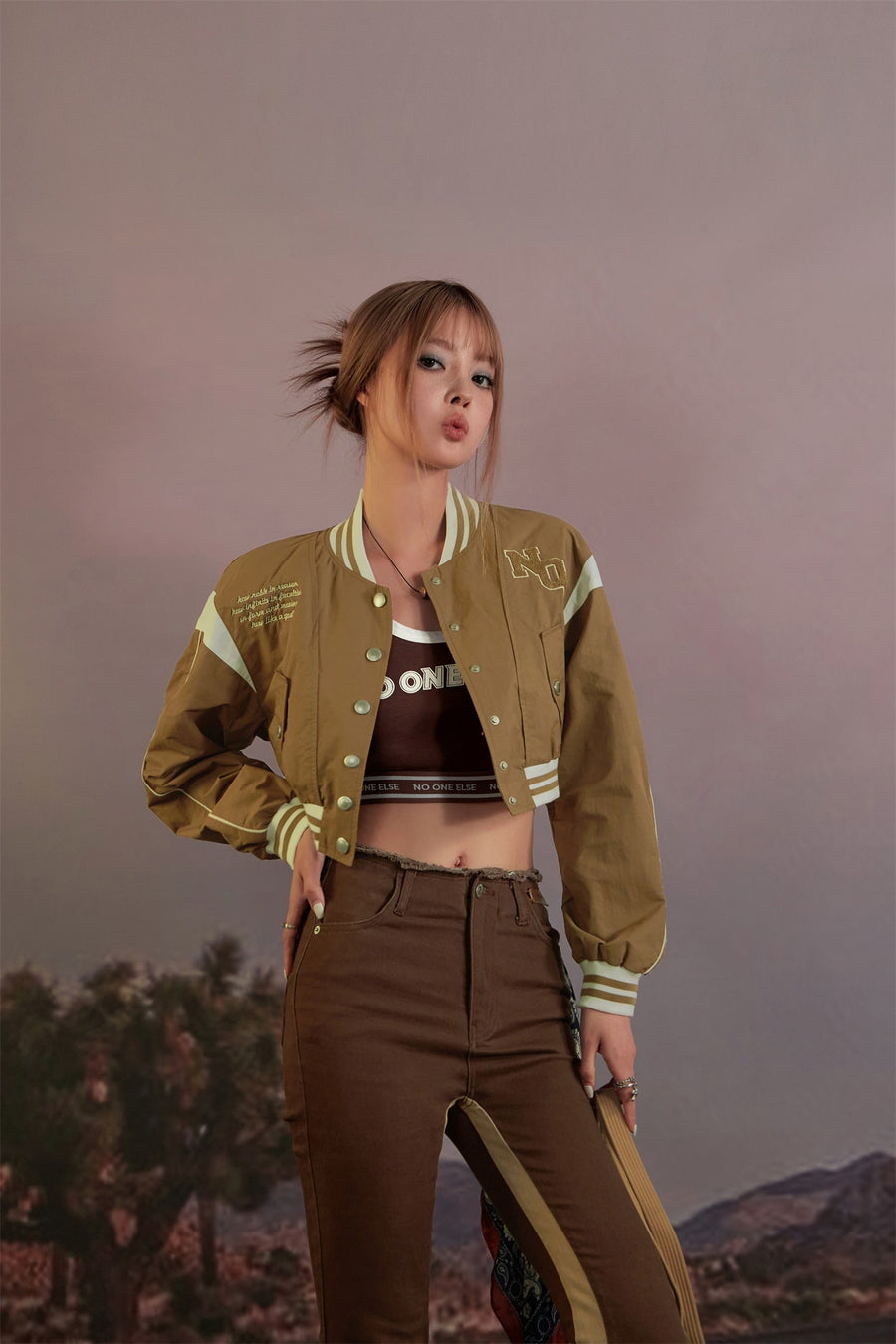 CHUU Say No Cropped Sport Jacket