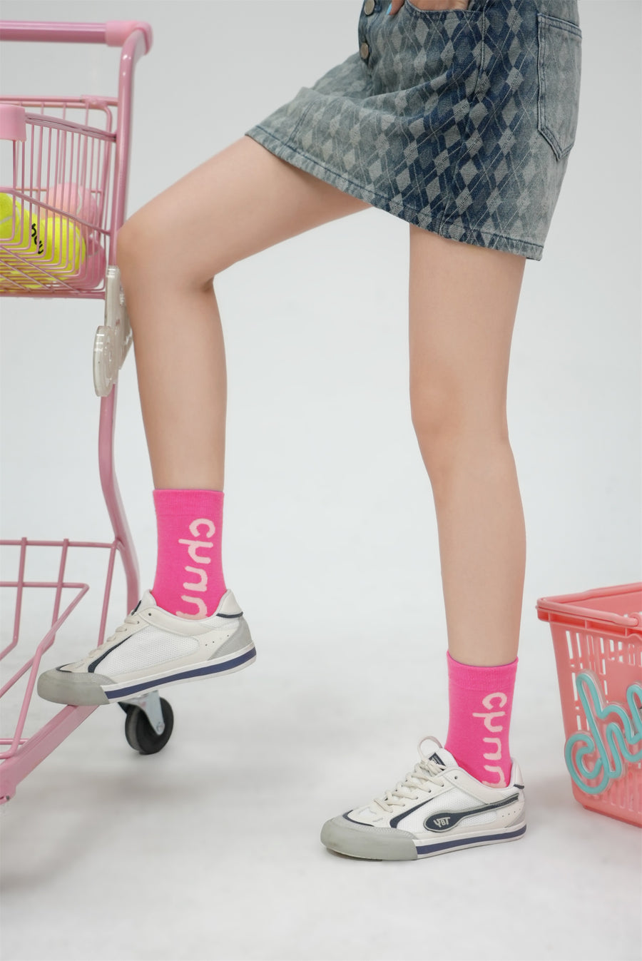 CHUU Mirrored Chuu Made Ankle Socks