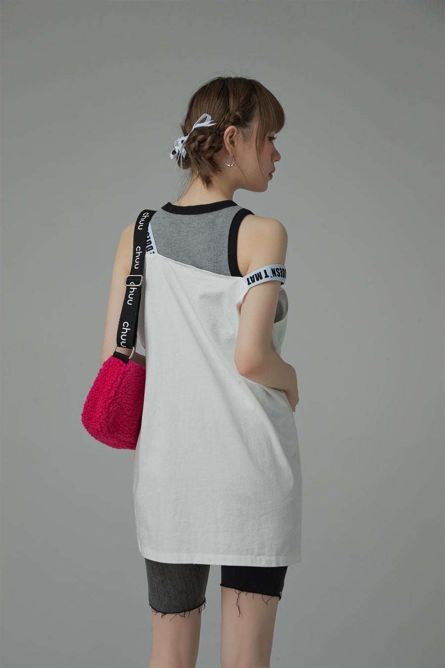 CHUU Size Doesnt Matter Straps Loose Fit Sleeveless Top