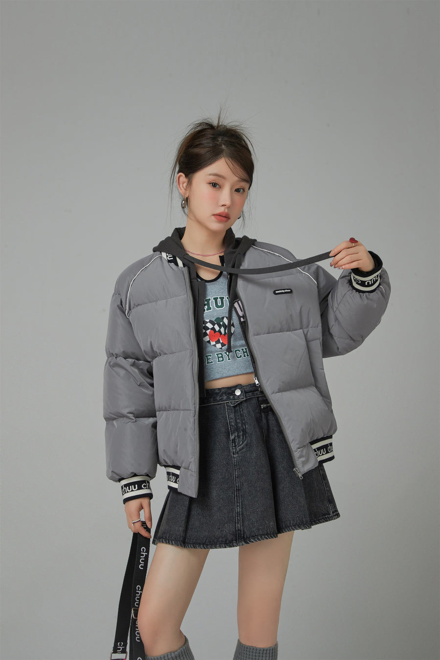 CHUU Body Language Overfit Duck Down Padded Jacket