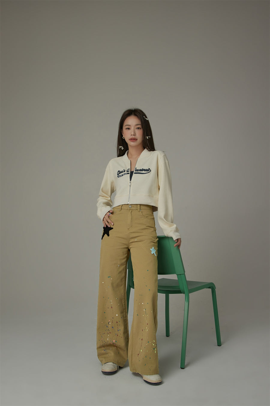 CHUU Star Wide Pants