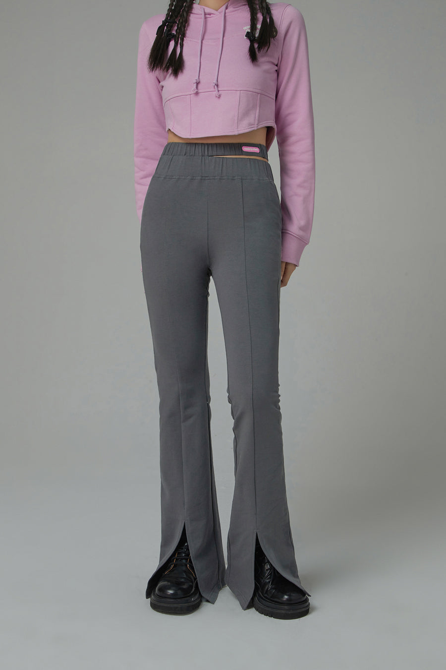 CHUU Split Slim Pants