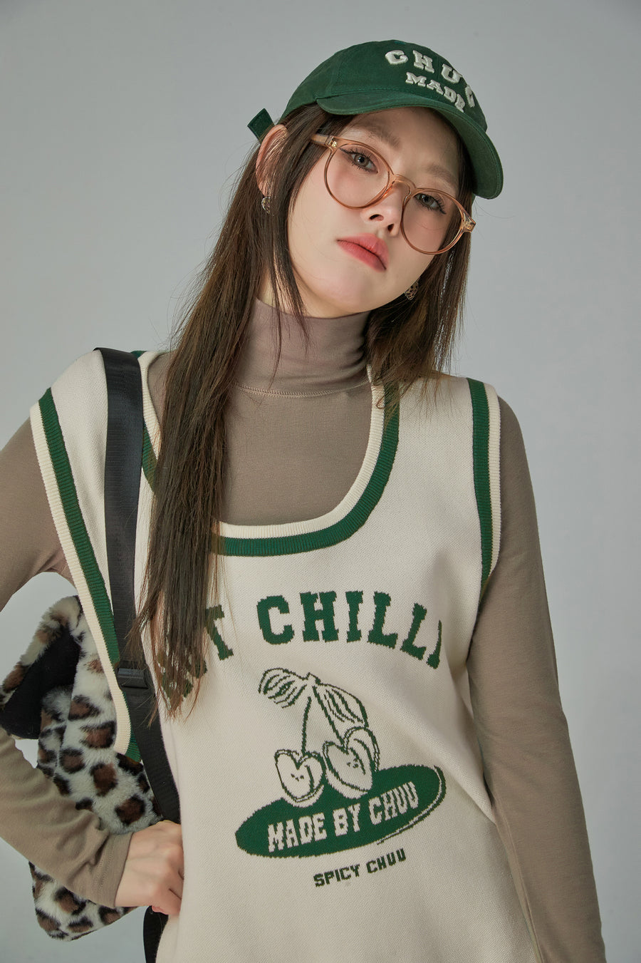 CHUU Hot Chilli Knit Vest