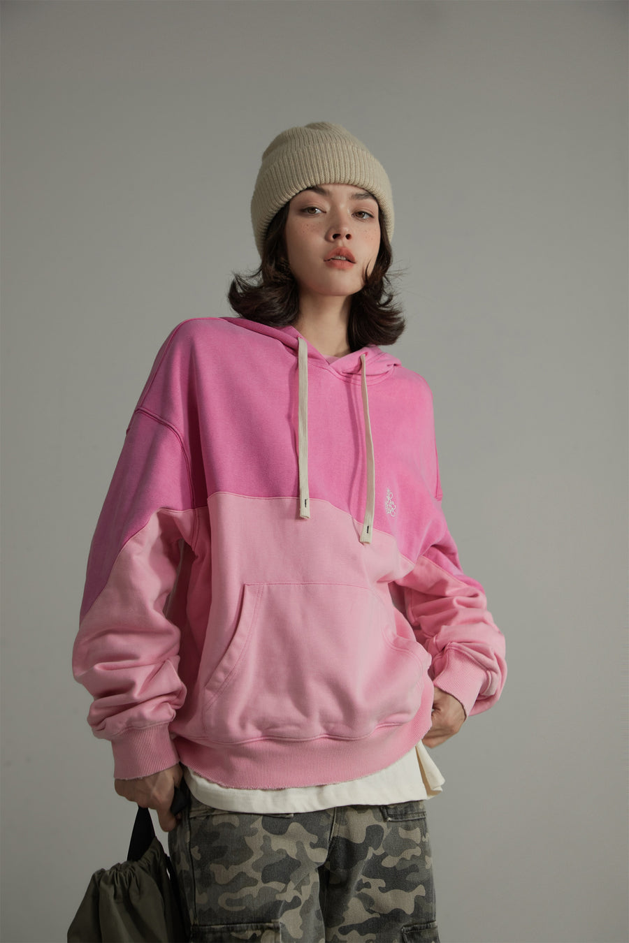 CHUU Cotton Color Loose Fit Hoodie