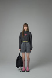 Chuu Baby Heart Crop Hoodie