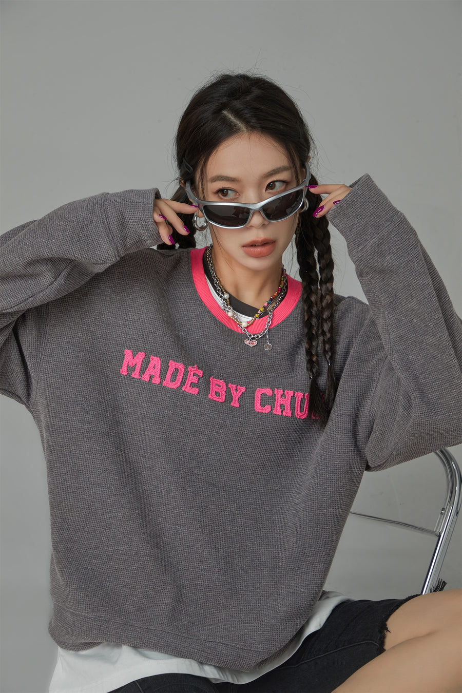 CHUU Canvas Textured Sweater