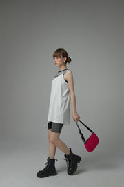 Size Doesnt Matter Straps Loose Fit Sleeveless Top
