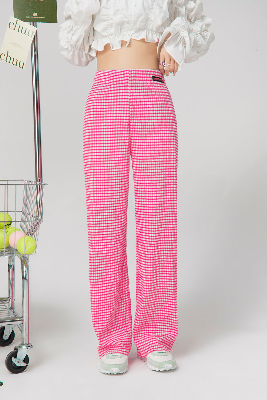 CHUU Worth The Wait Checkered Pants