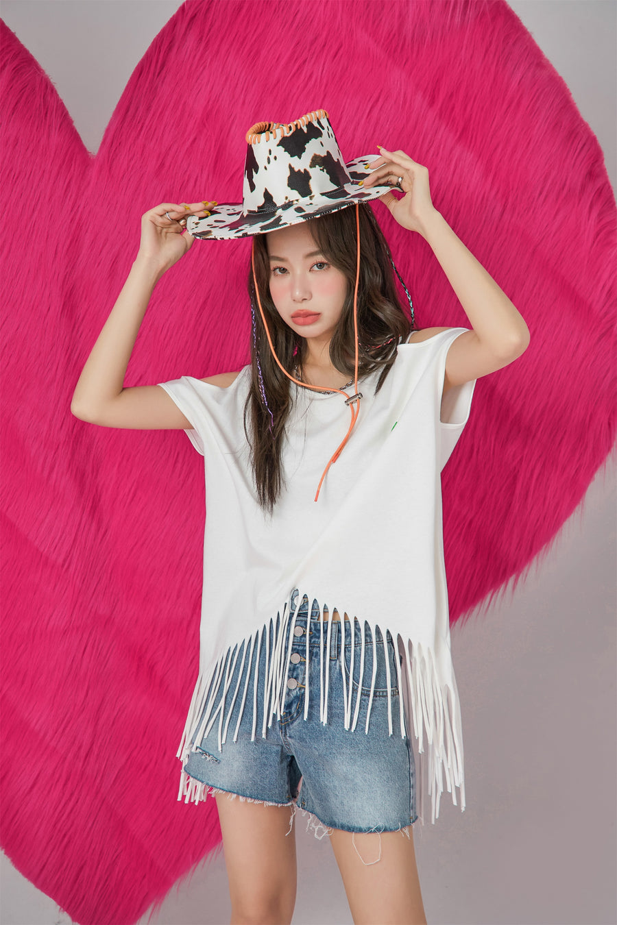 CHUU Oh Snap Denim Shorts